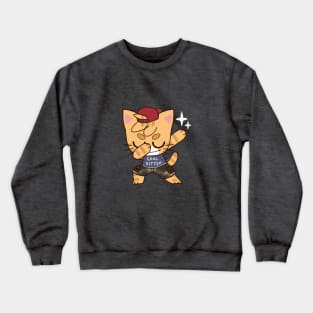 Dabbing Kitten Crewneck Sweatshirt